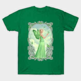 Peridot Birthstone Fairy T-Shirt